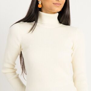 Pomander Place by Tuckernuck ivory ribbed turtleneck